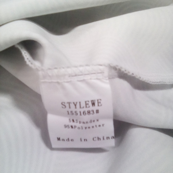 Stylewe Abstract 2 Piece Bold Print Knee LengthTunic & Dress Set Size Medium - Picture 9 of 10